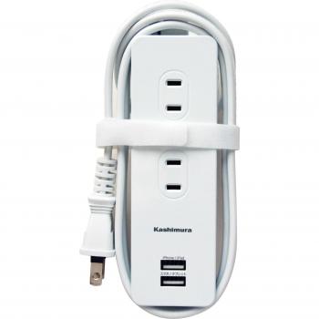 Dual USB 3A Power Adapter – Kashimura White (AC4P)