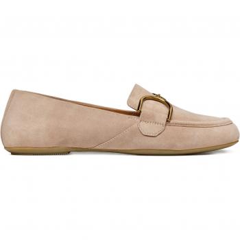 Mocasines GEOX Palmaria Mujer Beige Rosado