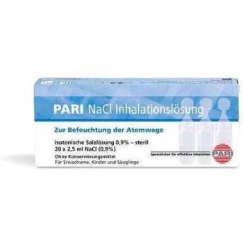 Solution saline pour inhalation 20 × 2,5 ml