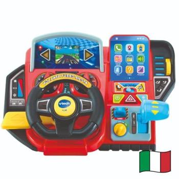 Volante Turbo Pilot Cruscotto Interattivo 20 Giochi Educativi 9 Circuiti