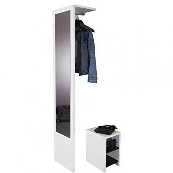 Garderobenschrank TEMAHOME Vestibulo, Wandgarderobe mit herausziehbarem Hocker, Kleiderstange