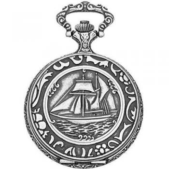 Eichmüller Edelstahl-Savonnette mit Segelschiff‑Motiv, Antik Look