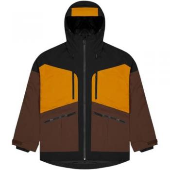 Giacca con cappuccio Picture Naikoon nero opaco arancione marrone XL