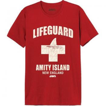 Jaws T-Shirt - Lifeguard Amity Island - S to XXL - for Men - red