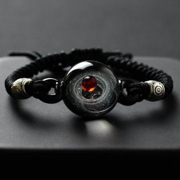 Cosmic Galaxy Handmade Glass Bracelet for Couples