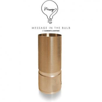 Madison Tischleuchte SOCLE – 16 cm, dimmbare Goldvariante