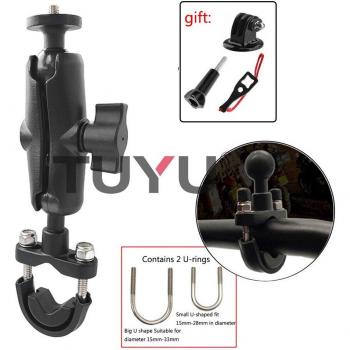 TUYU Bike Camera Holder Handlebar Mount for Insta 360 One X R and GoPro MAX