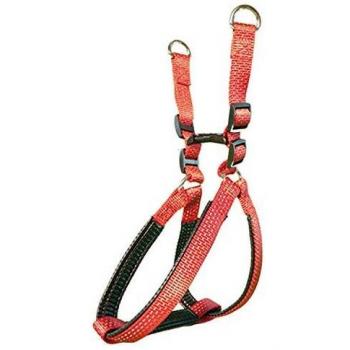 Arnés nylon liso rojo para perros - 2 x 45-55 cm - Material antideslizante, duradero y resistente
