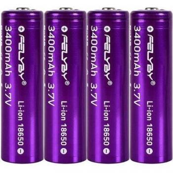 FELYBY 18650 High Capacity Rechargeable Battery 3.7V 3400mAh