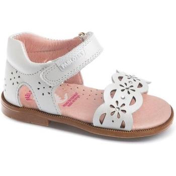 Sandalias de Piel Pablosky para Bebé Blanca