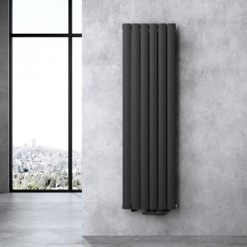 Doporro Radiatore Verticale 160x46cm – Pannello a Doppio Strato in Acciaio Antracite per Bagno e Pavimento