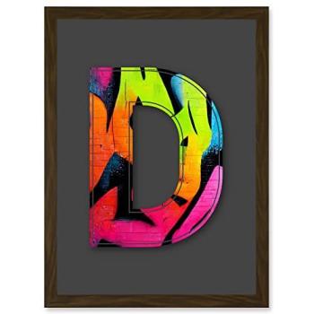 Brown Artery8 D-Glow Graffiti Mural Print