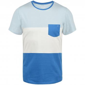 Blend Herren T-Shirt Kurzarm Streifenshirt Nautical Blue