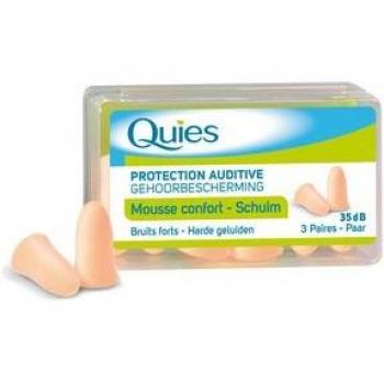 Audifonos Quies 3 Pares de Espuma Protectora
