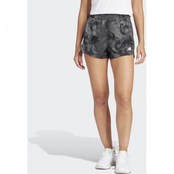 Shorts Adidas Pacer Essentials Florales para mujer (color gris)