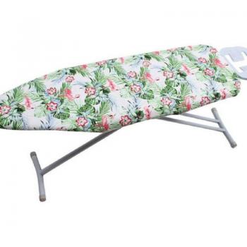 Cubierta protectora de tabla de planchar 140x50cm, diseño de mármol y flamencos, antideslizante