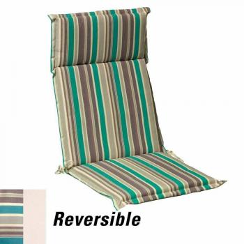 Cojín Papillon para Sillón 119x52x5 cm Rayas Desenfundable