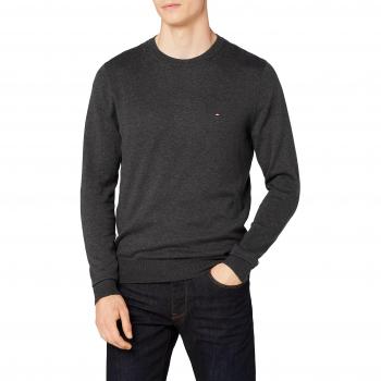 Sweater TOMMY HILFIGER CORE COTTON-SILK CNECK gri