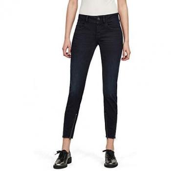 G-STAR Jeans - Lynn 2-Zip Mid Skinny Ankle Ženske Crno-Plave
