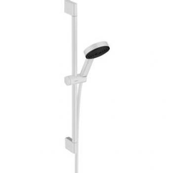 Hansgrohe Pulsify Select - Doucheset met handdouche, 3jet, EcoSmart, douchestang 669 mm en doucheslang, mat wit 24161700