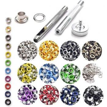 Assorted Color Grommet Kit - 600 Sets, 3/16 Inch