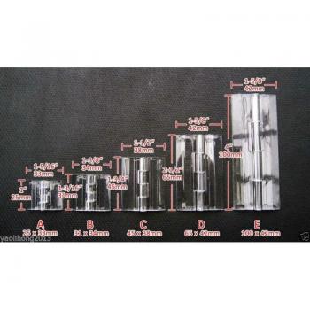 3-10 pcs Clear Plexiglass Hinge Box
