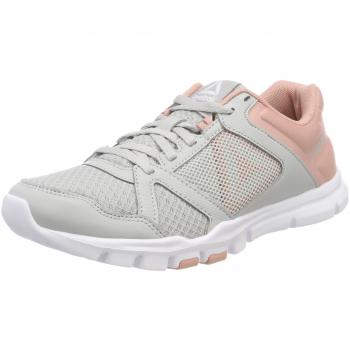 Reebok Women's Yourflex Trainette 10 Mt Gym Shoes (Skull Grey/Chalk Pink/White)