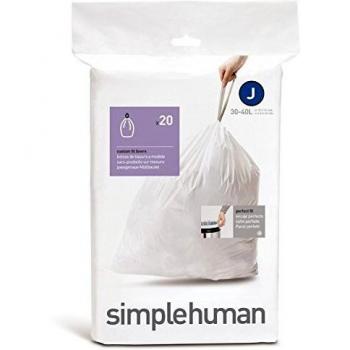 Pack de 20 sacs poubelle Simplehuman 30-45L Code J