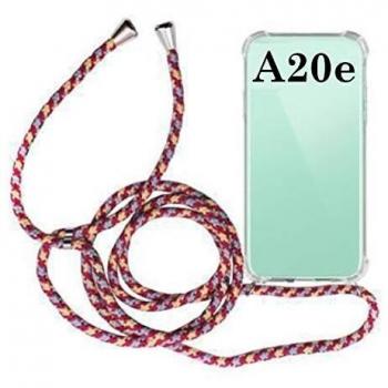 Samsung A20e Hanging Phone Cover Burgundy & Blue Red