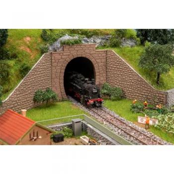 H0 2 Tunnelportale eingleisig von FALLER