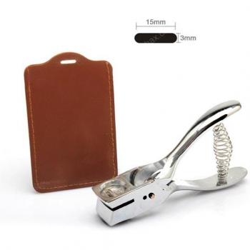 Silver Metal ID Card Hole Punch Tool