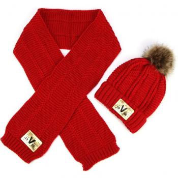 Chapeau et Écharpe Kids Knit Ensemble