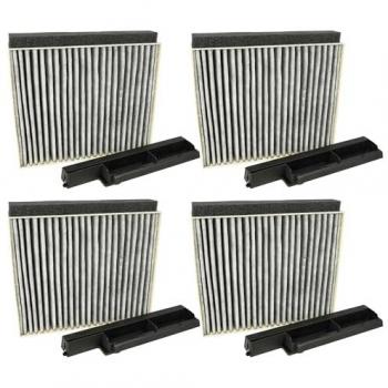 Vhbw 4‑Set Activated Carbon Filter Kit for Neff D64QFM1N0B/01 & D92BBC0N0/01