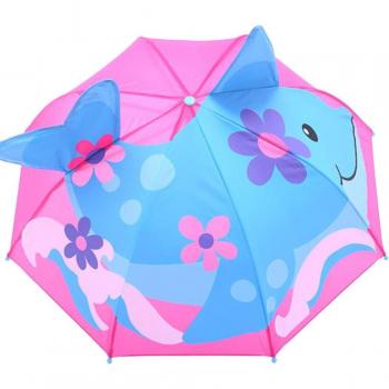 Sombrilla Infantil con Protección UV y Estampado de Personajes