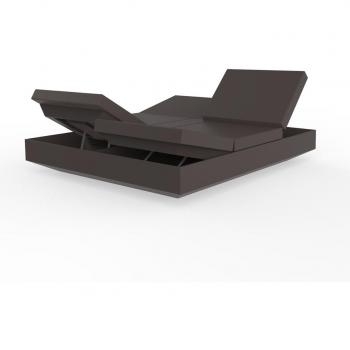 Poltrona Allungabile Esterna Vondom Resteve Daybed Vela Reclinazione a 4 Posizioni Tonalità Bronzo