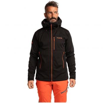 Giacca Uomo Trangoworld Trx2 Soft Pro Dr con Cappuccio Fleece Nero