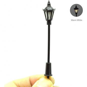 Gartenzelt‑LED‑Lampe 7 cm – 10‑Stück Miniaturmodell Laternenpfahl mit 3 V LED