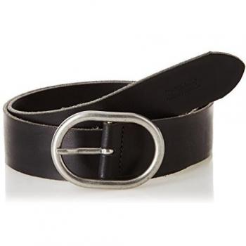 Cinturón de piel Levi's Calneva, Mujer, Negro