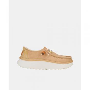 Dude Wendy Peak Baja Half Shoes Stripe Tan