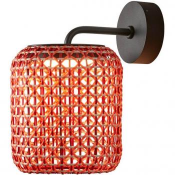 Bover Nans A Red LED Exterior Wall Light, Ø 21.6 cm