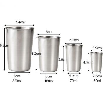 Edelstahl Outdoor Becher 320ml