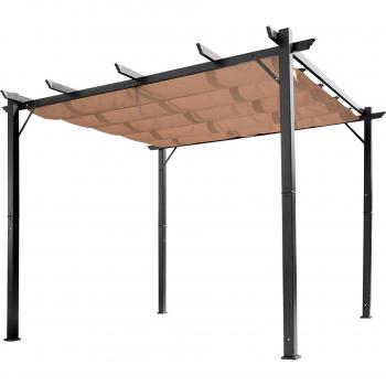 Sonnenschutz Pavillon 3 x 4 m aus Aluminium mit Stoffdach