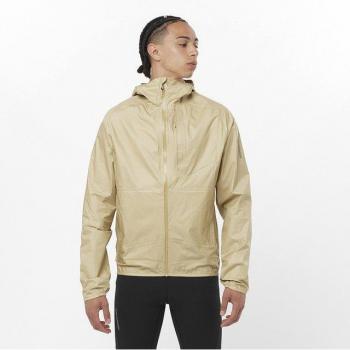 Chaqueta con capucha Salomon Bonatti Waterproof blanco pimienta - S