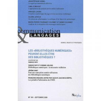 Communication et Langages, N° 161, Septembre 20 : Les - Fabrice Papy, Jean-Stéphane Carnel, Camille Brachet, Arnaud Lucien et Collectif