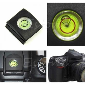 1 Pc Cubierta de Zapata para Flash con Nivel de Alcohol para Cámaras Canon y Olympus