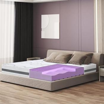 Matelas Pierre Blanche - 155 x 200 cm, fermeté modérée, 25 cm de hauteur, propriétés orthopédiques, tissu respirant, made in Italy