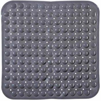 Rutschfeste Duschunterlage, PVC, 54x54 cm, grau