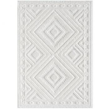 Carpet City Hochflor-Teppich FOCUS777, rechteckig, 20 mm Höhe, beige (creme), Boho-Teppich, 3D-Effekt