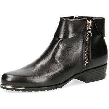 Schwarze Nappa-Ladies-Ankle-Boots mit Reißverschluss (UK 5,5 / EU 38,5)