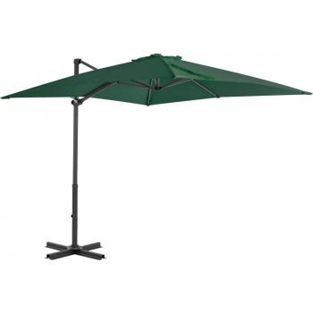 Sbarazzino Ombrello Verde 250 cm x 250 cm – Supporto Alluminio